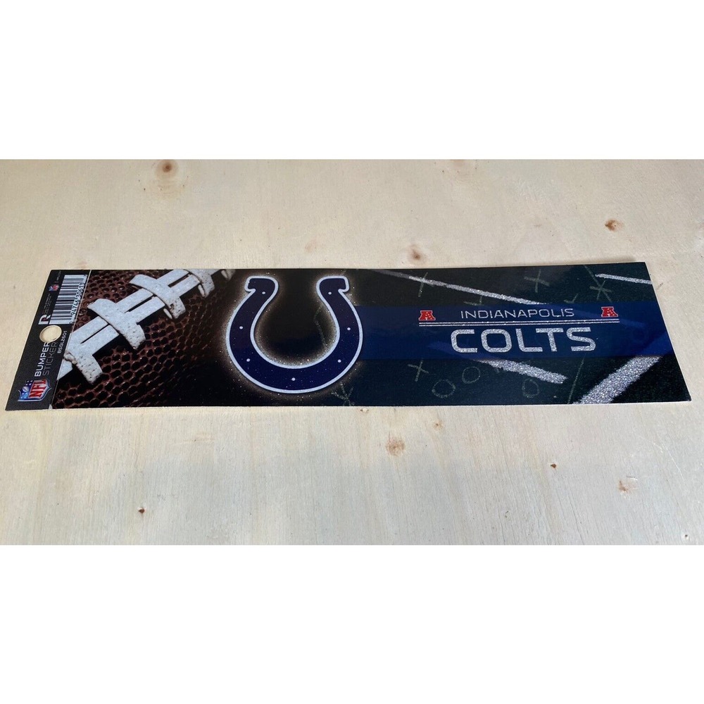 Indianapolis Colts Bumper Sticker Football NFL‎ Brand Glitter Design Licensed
